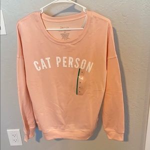 Zoe + Liv Cat Person Sweater